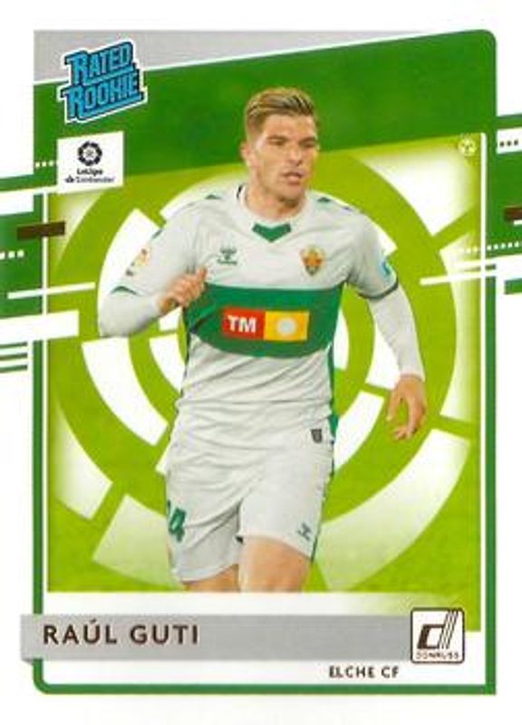 Raul Guti 2020 Chronicles #2 Donruss Rated Rookies La Liga RAW