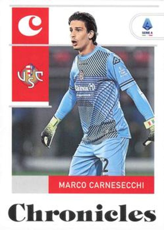 Marco Carnesecchi 2022 Chronicles #20 Chronicles Serie A - Silver RAW