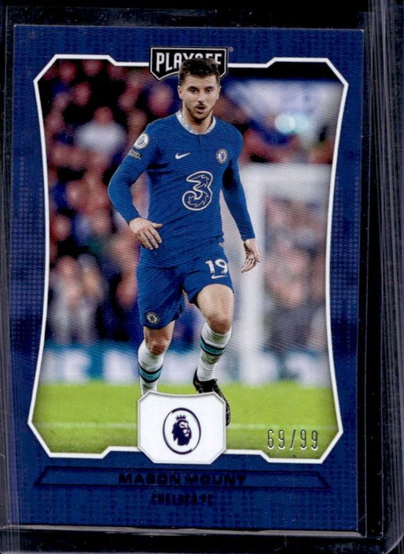 Mason Mount 2022 Chronicles #58 Playoff Premier League - Blue /99 RAW