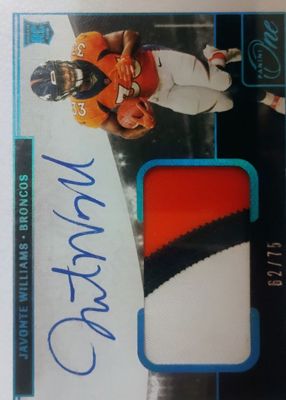 2021 One #15 Rookie Patch Auto - Blue (/75)