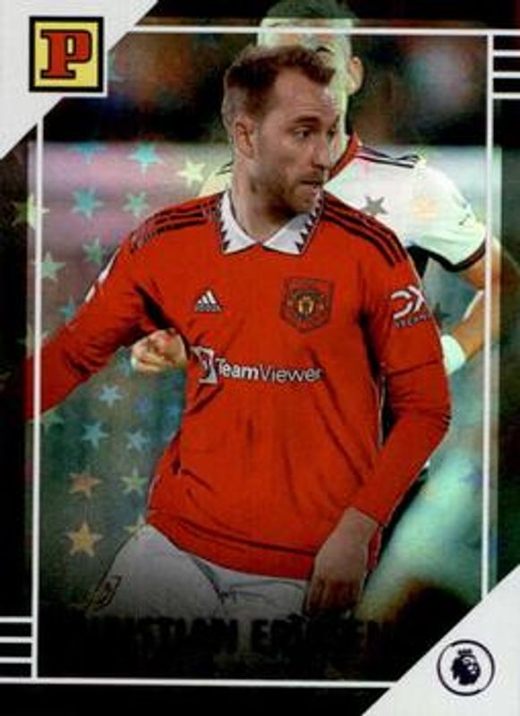 Christian Eriksen 2022 Chronicles #42 Panini Premier League Purple - Astro RAW