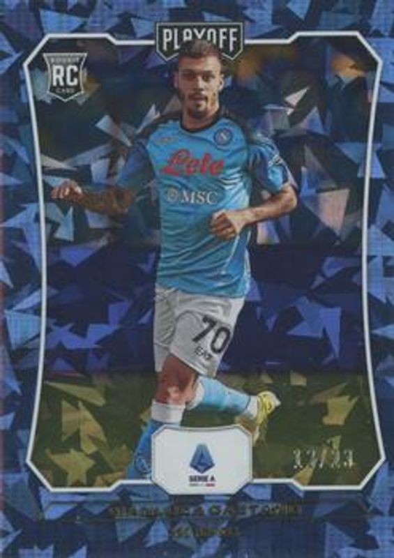 Gianluca Gaetano 2022 Chronicles #65 Playoff Serie A Cracked - Ice /23 RAW