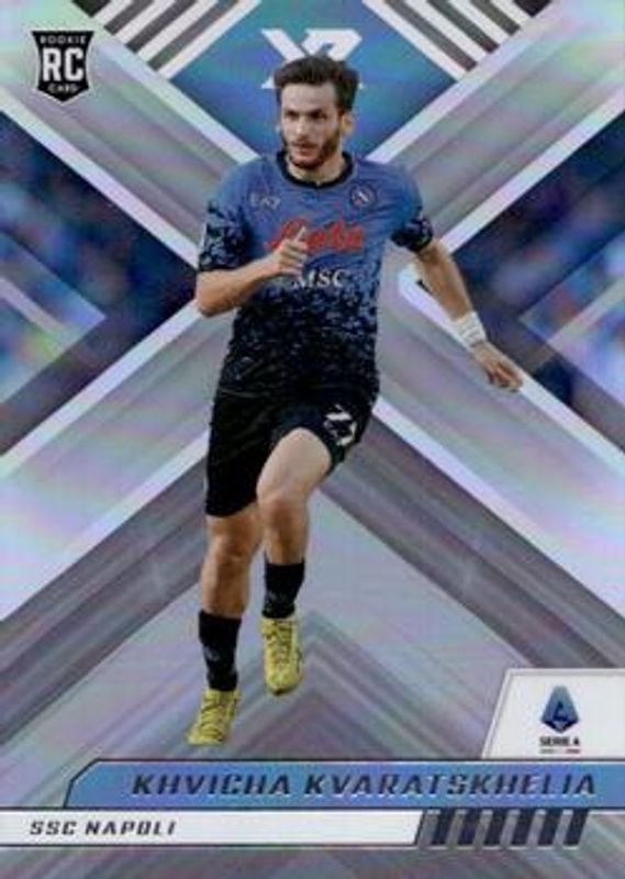 Khvicha Kvaratskhelia 2022 Chronicles #118 XR Serie A - Silver Rookie RAW