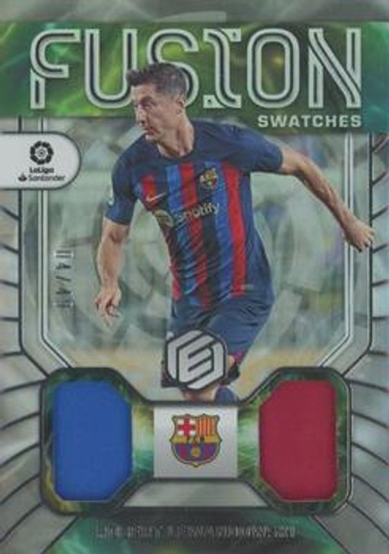 Robert Lewandowski 2022 Chronicles #FS-RL Elements Fusion Swatches La Liga - Silver /49 RAW