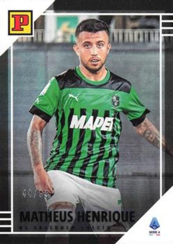 Matheus Henrique 2022 Chronicles #50 Panini Serie A - Blue /99 RAW