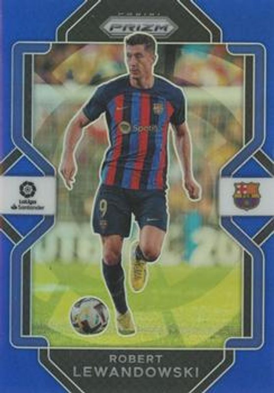Robert Lewandowski 2022 Chronicles #217 La Liga - Blue /49 RAW