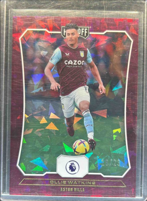 Ollie Watkins 2022 Chronicles #55 Playoff Premier League Cracked - Ice /23 RAW