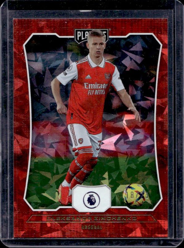 Oleksandr Zinchenko 2022 Chronicles #53 Playoff Premier League Cracked - Ice /23 RAW