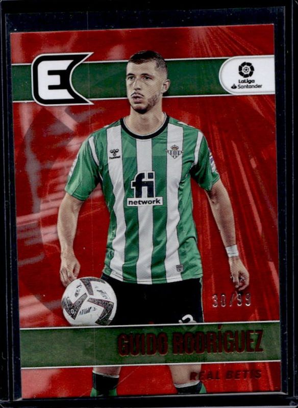 Guido Rodriguez 2022 Chronicles #167 Essentials La Liga - Red /99 RAW