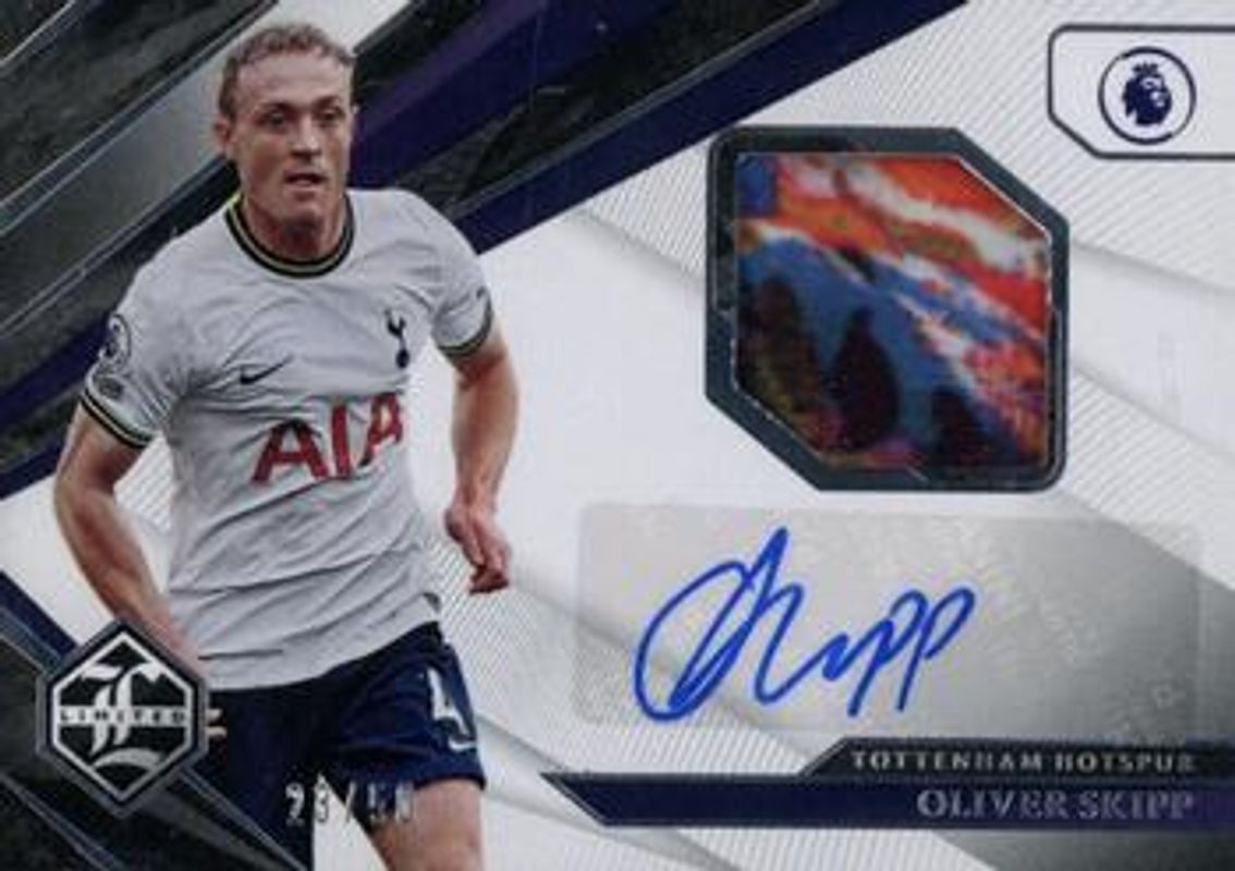 Oliver Skipp 2022 Chronicles #L-OS Limited Jersey Autos Premier League - Silver /20 RAW