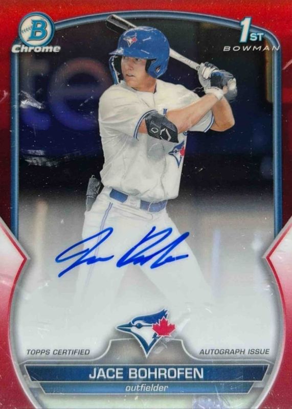 2023 Bowman Draft #CDA-JBO Chrome Prospect Auto - Red Refractor /5 (1st)
