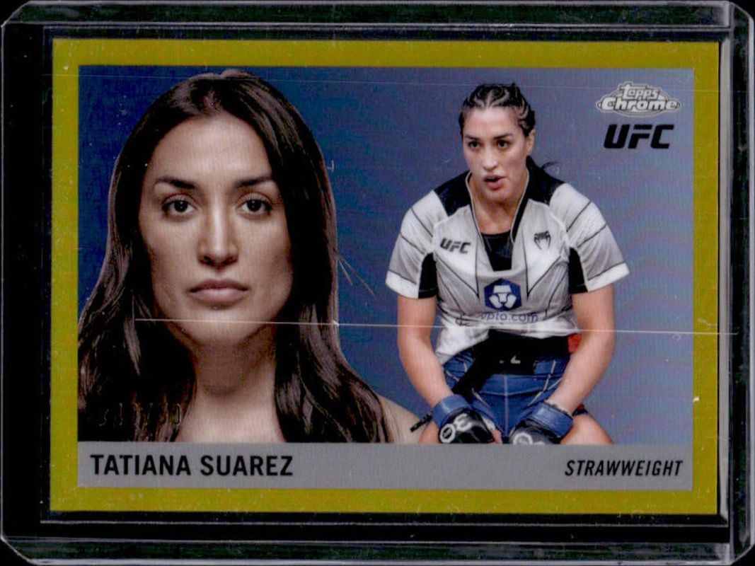 2025 Topps Chrome UFC #55T-3 1955 Topps - Gold Refractor /50