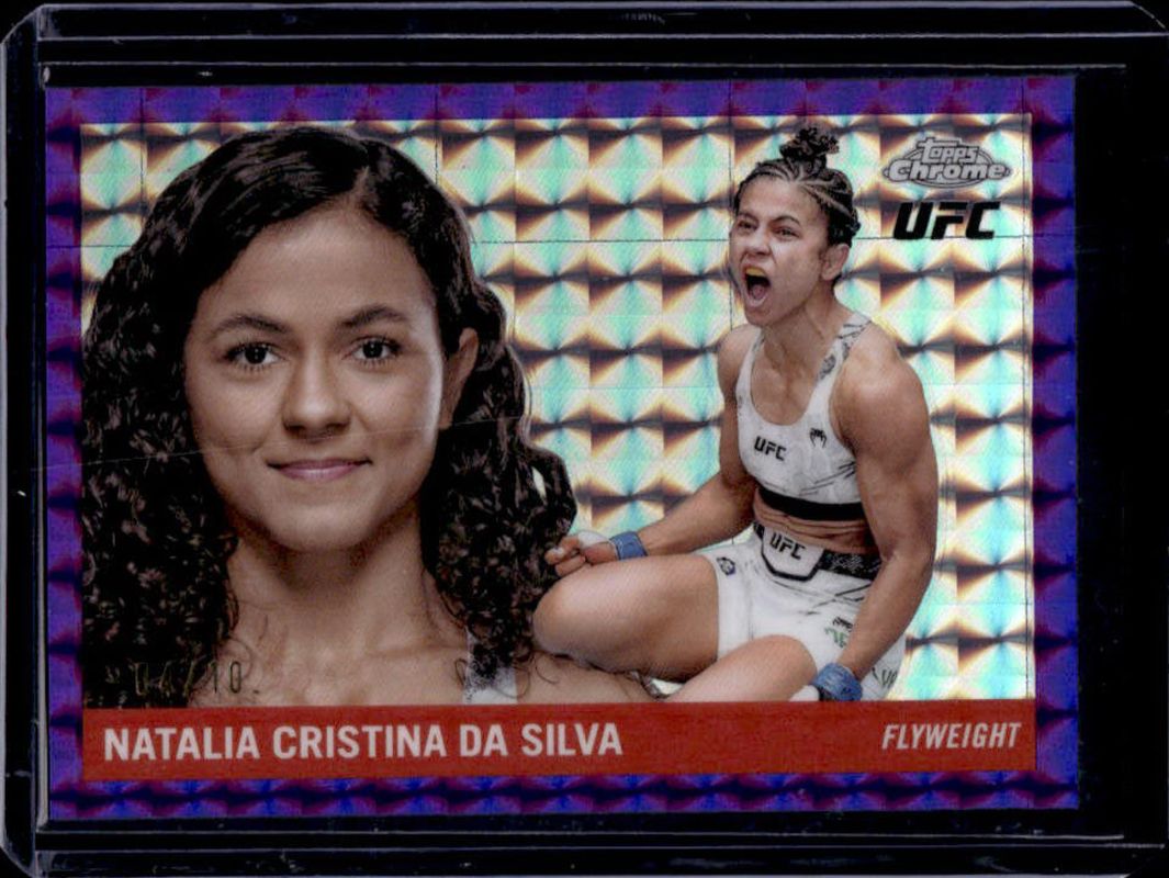 2025 Topps Chrome UFC #55T-5 1955 Topps - Purple Geometric Refractor /10