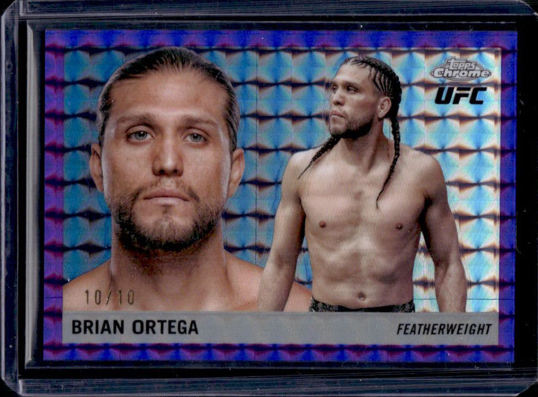 2025 Topps Chrome UFC #55T-15 1955 Topps - Purple Geometric Refractor /10