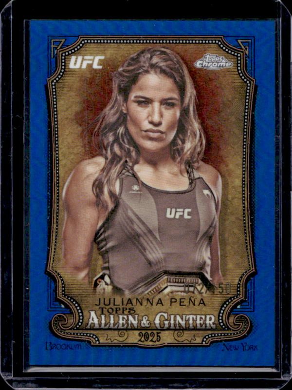 2025 Topps Chrome UFC #AAG-5 Allen & Ginter - Blue Refractor /150