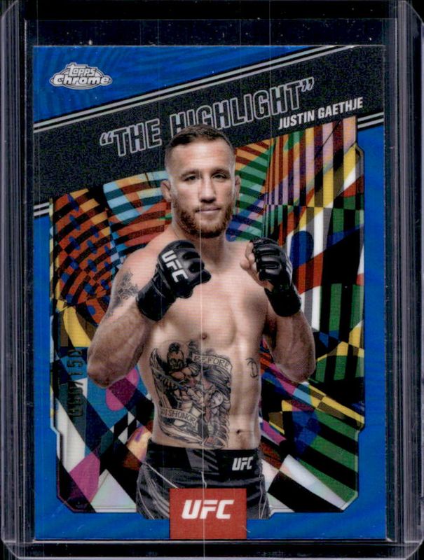 2025 Topps Chrome UFC #AKA-3 AKA - Blue Refractor /150