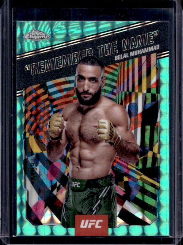 2025 Topps Chrome UFC #AKA-1 AKA - Aqua Geometric Refractor /99