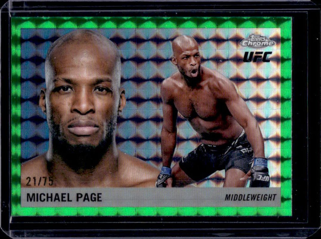 2025 Topps Chrome UFC #55T-20 1955 Topps - Green Geometric Refractor /75