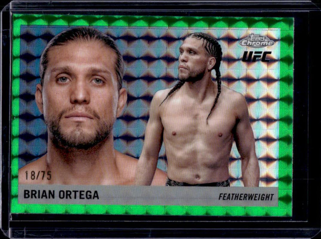 2025 Topps Chrome UFC #55T-15 1955 Topps - Green Geometric Refractor /75