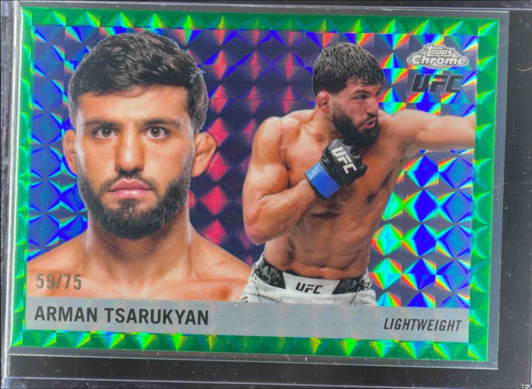2025 Topps Chrome UFC #55T-12 1955 Topps - Green Geometric Refractor /75
