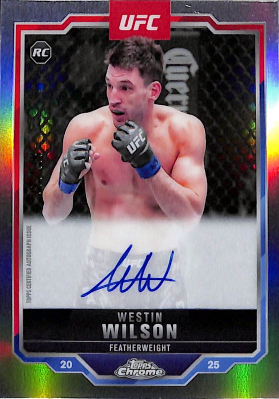 2025 Topps Chrome UFC #CRA-WW Chrome Rookie Autographs - Refractor /199