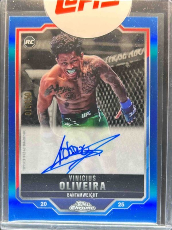 2025 Topps Chrome UFC #CRA-VO Chrome Rookie Autographs - Blue Refractor /150