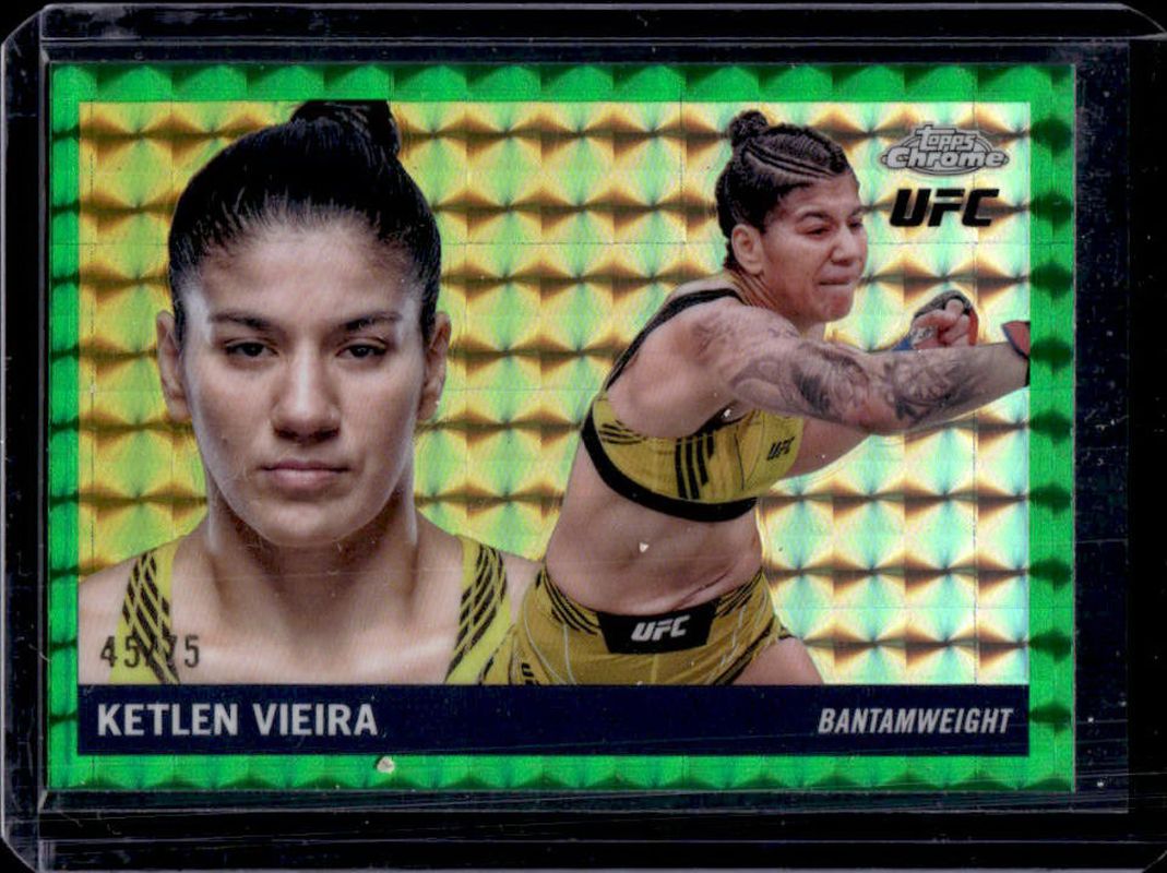 2025 Topps Chrome UFC #55T-14 1955 Topps - Green Geometric Refractor /75