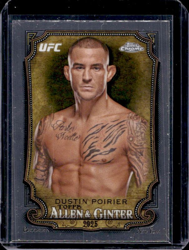 Dustin Poirier 2025 Topps Chrome UFC #AAG-29 Allen & Ginter RAW