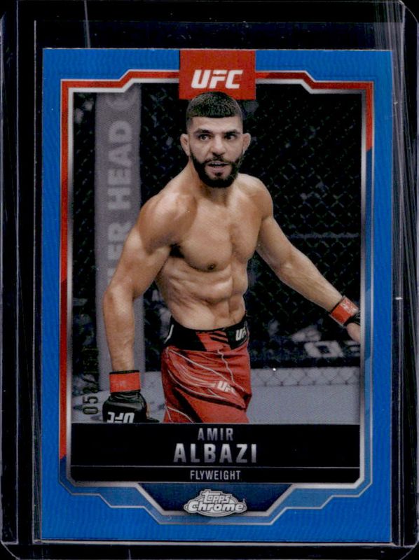 2025 Topps Chrome UFC #175 Blue Refractor /150