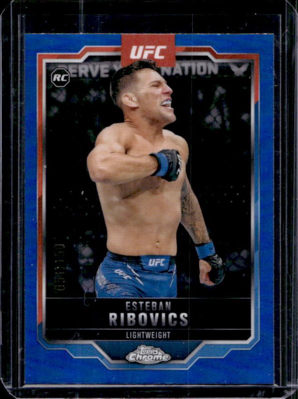 2025 Topps Chrome UFC #75 Blue Refractor /150