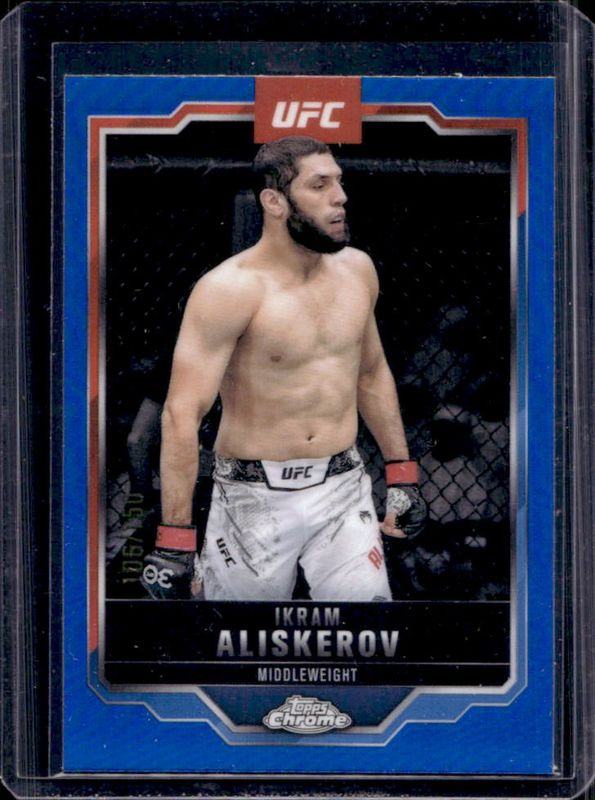 2025 Topps Chrome UFC #86 Blue Refractor /150