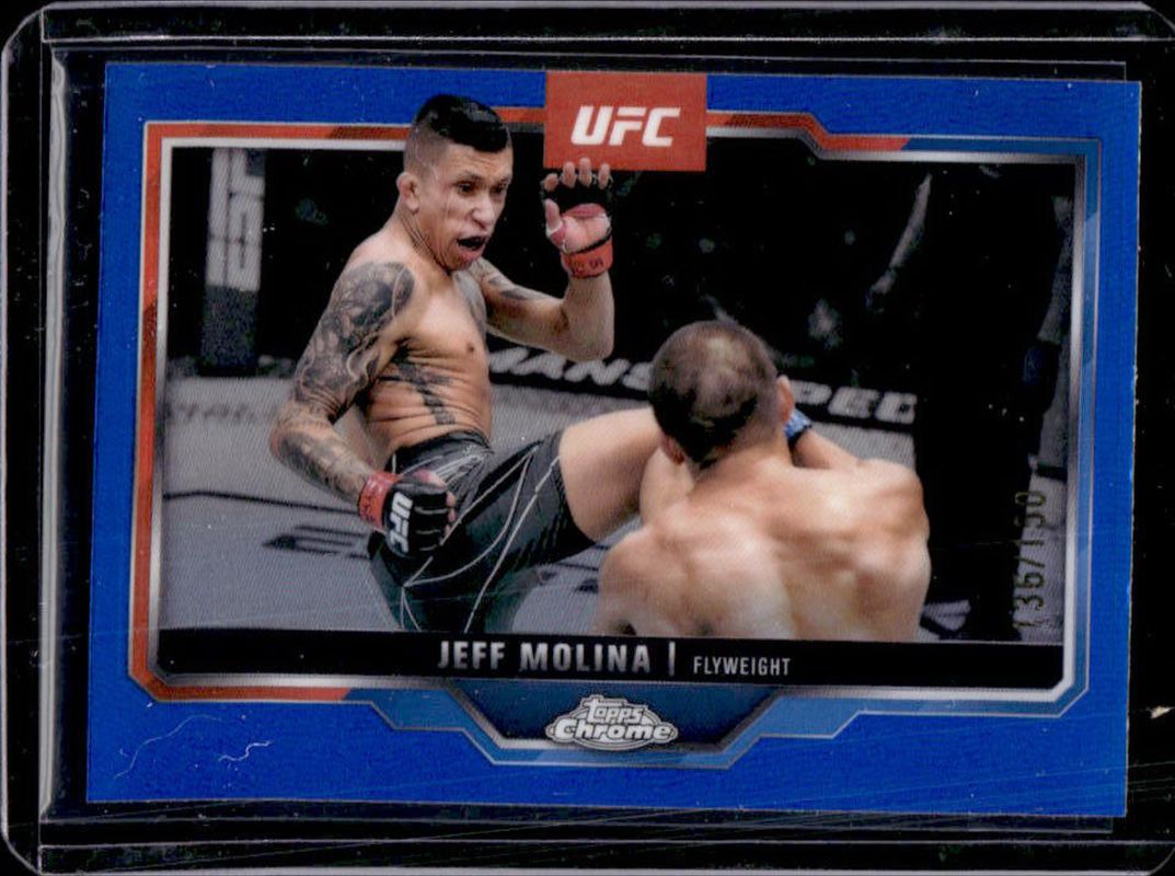 2025 Topps Chrome UFC #90 Blue Refractor /150