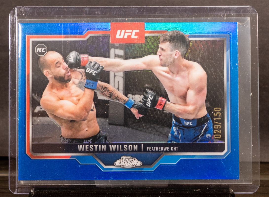 2025 Topps Chrome UFC #108 Blue Refractor /150
