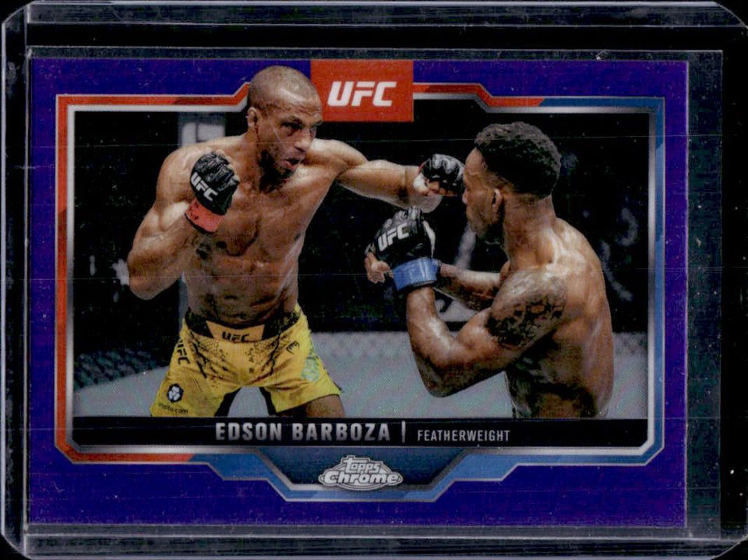 2025 Topps Chrome UFC #117 Purple Refractor