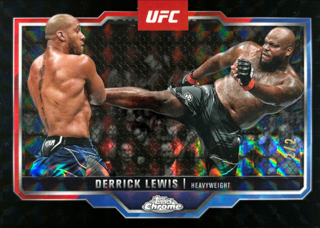 2025 Topps Chrome UFC #104 Black Geometric Refractor /2