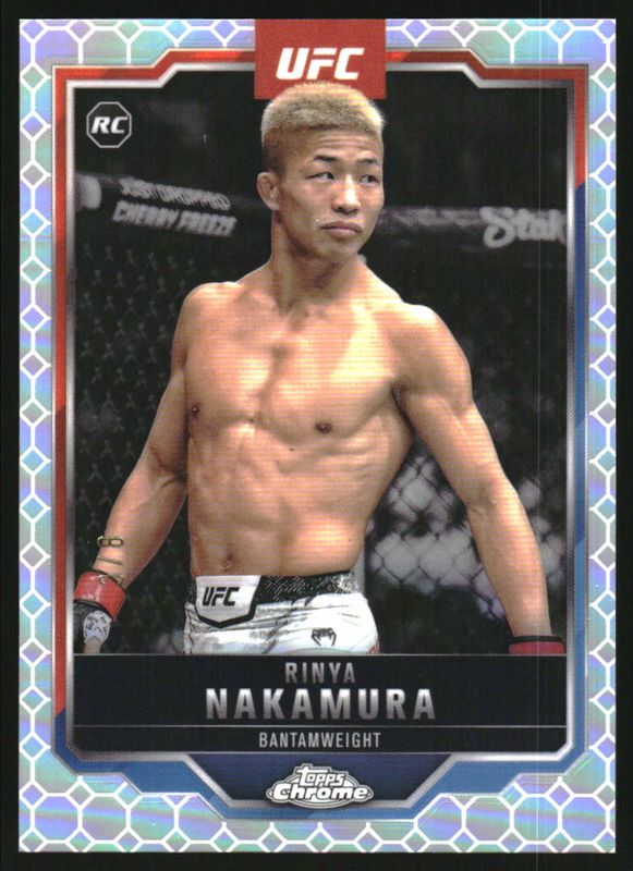 Rinya Nakamura 2025 Topps Chrome UFC #128 Octafractor /8 Rookie RAW