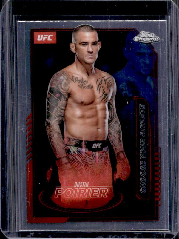 Dustin Poirier 2025 Topps Chrome UFC #MCL-1 Mission Control RAW