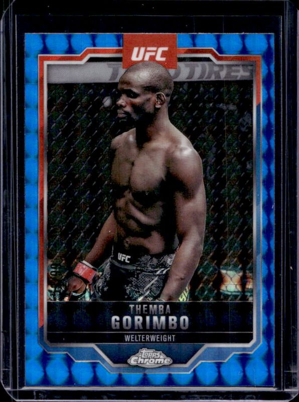 2025 Topps Chrome UFC #164 Blue Geometric Refractor /99