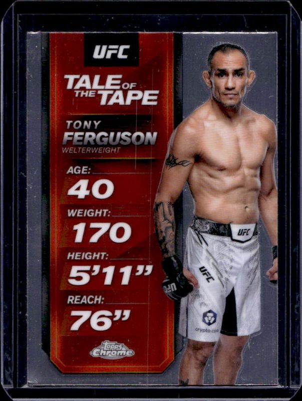2025 Topps Chrome UFC #TTT-10 Tale of the Tape
