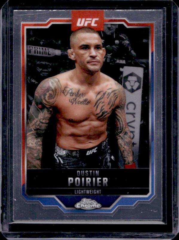 Dustin Poirier 2025 Topps Chrome UFC #7 Base RAW