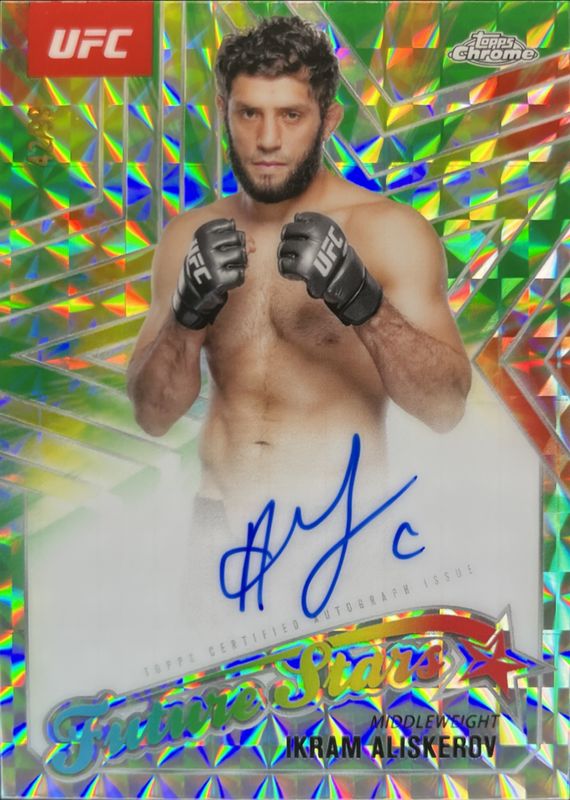 2025 Topps Chrome UFC #FSA-IA Future Stars Autographs - Green Geometric Refractor /99