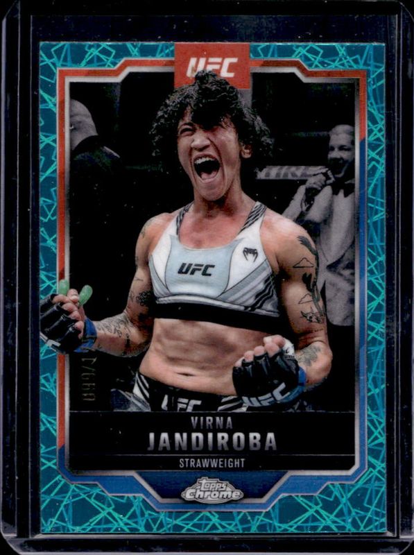 2025 Topps Chrome UFC #123 Teal Lazer Refractor /175