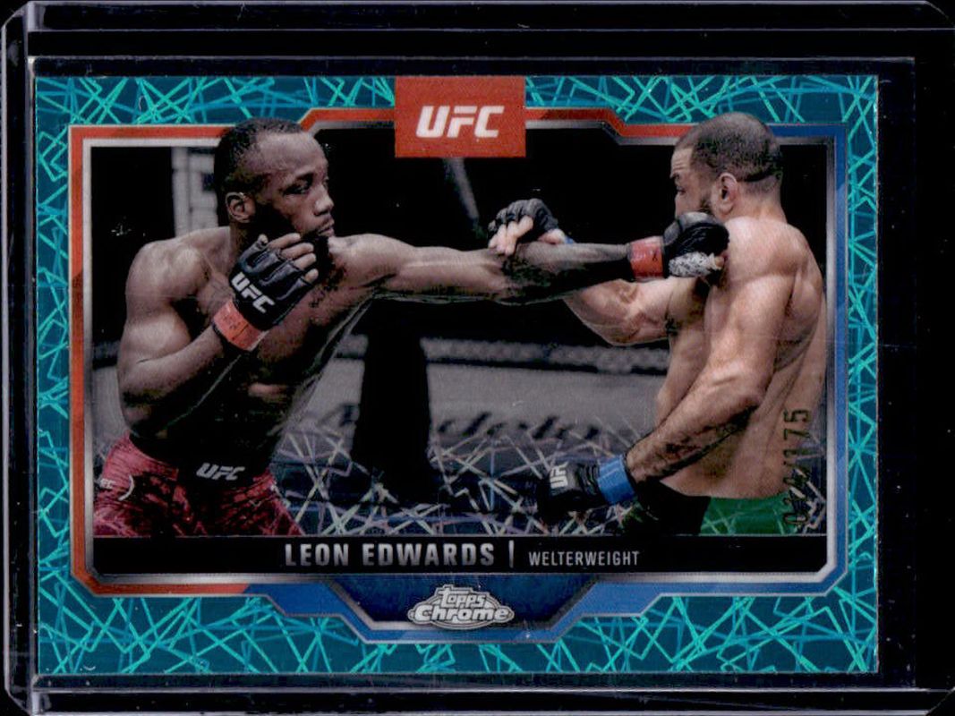 2025 Topps Chrome UFC #139 Teal Lazer Refractor /175