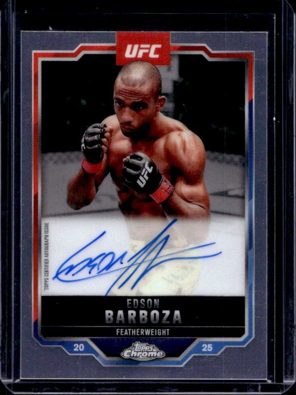 2025 Topps Chrome UFC #CVA-EB Chrome Veteran Autographs