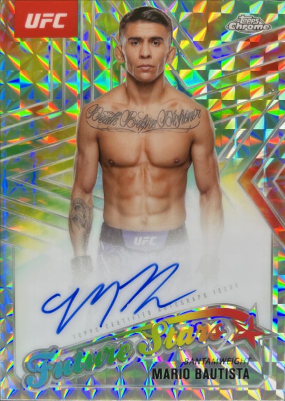 2025 Topps Chrome UFC #FSA-MB Future Stars Autographs - Aqua Geometric Refractor