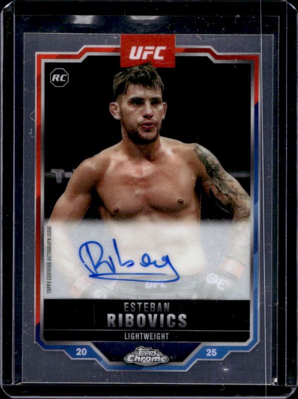 2025 Topps Chrome UFC #CRA-ER Chrome Rookie Autographs