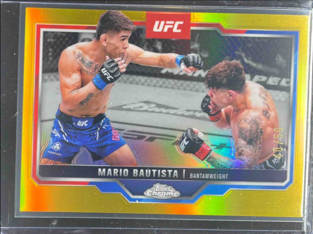 2025 Topps Chrome UFC #98 Gold Refractor /50