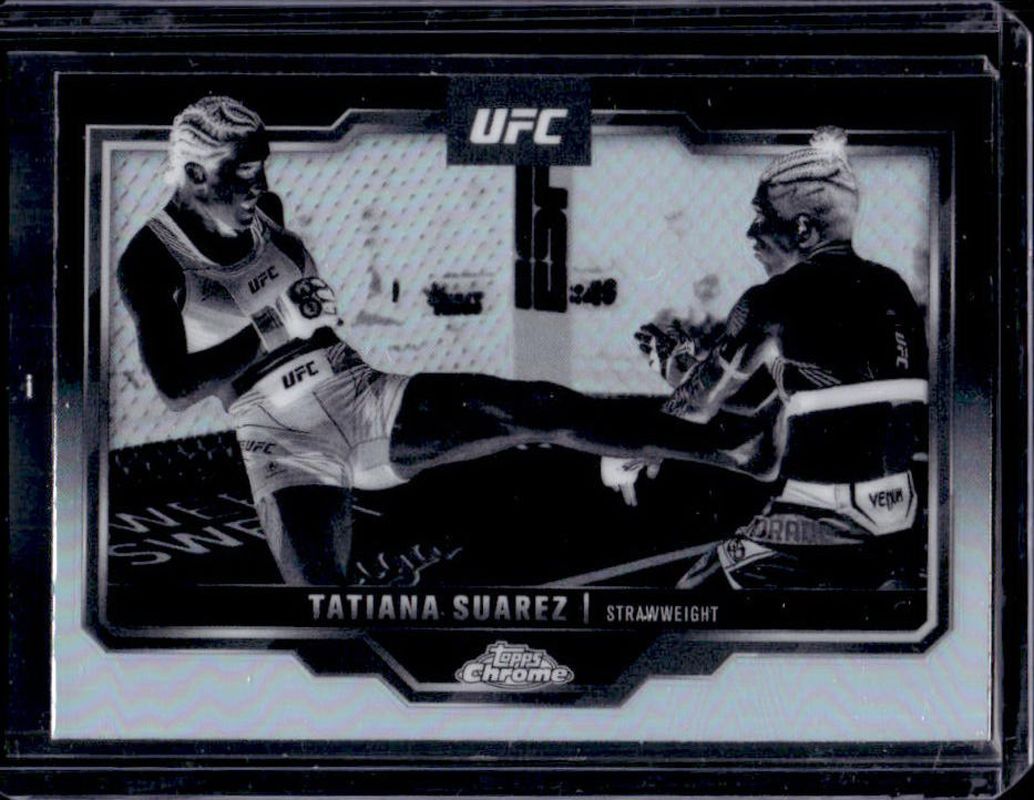 Tatiana Suarez 2025 Topps Chrome UFC #72 Negative Refractor RAW