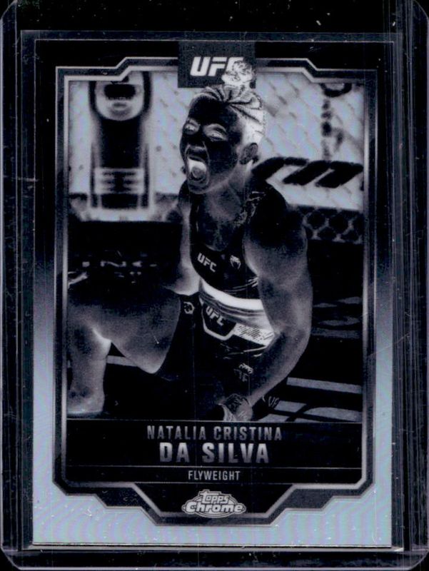 Natalia Cristina da Silva 2025 Topps Chrome UFC #82 Negative Refractor RAW