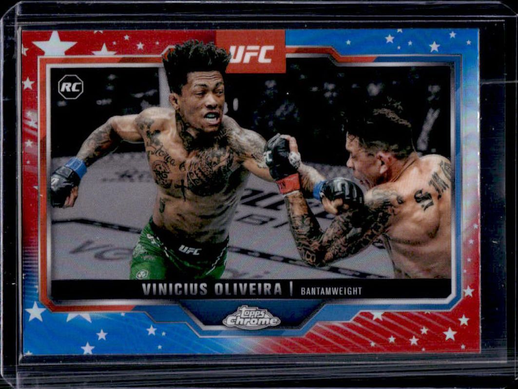 2025 Topps Chrome UFC #9 Red & Blue Refractor